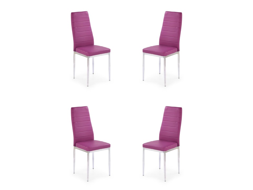 Cztery krzesła fiolet - 6940