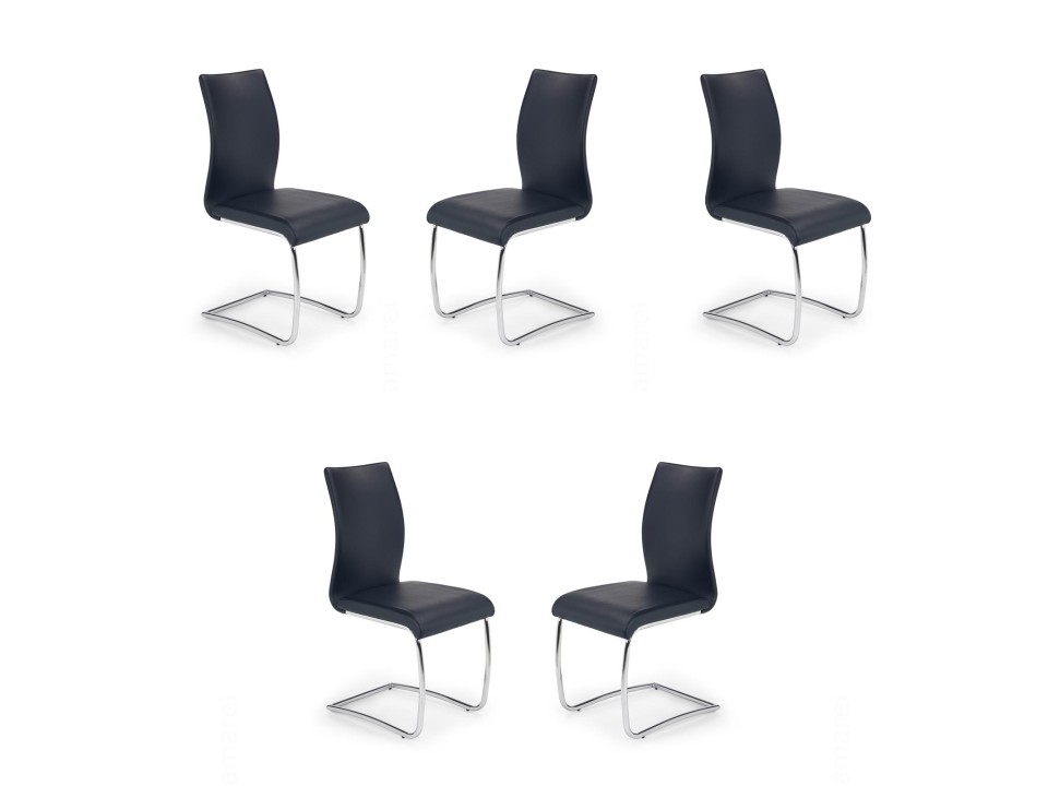 Pięć krzeseł czarnych - 4533