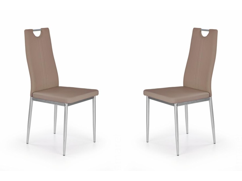 Dwa krzesła cappucino - 2675
