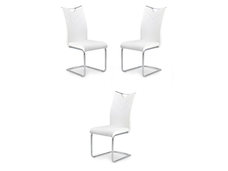 Trzy krzesła białe - 1517