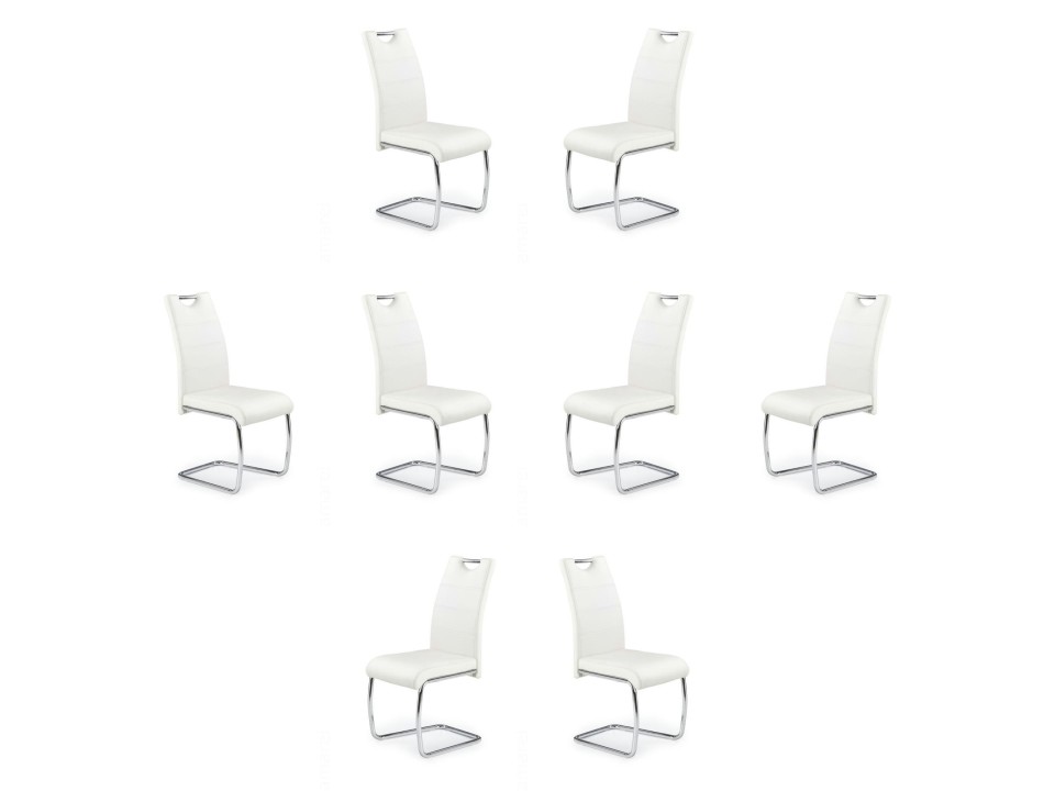 Osiem krzeseł białych - 0114