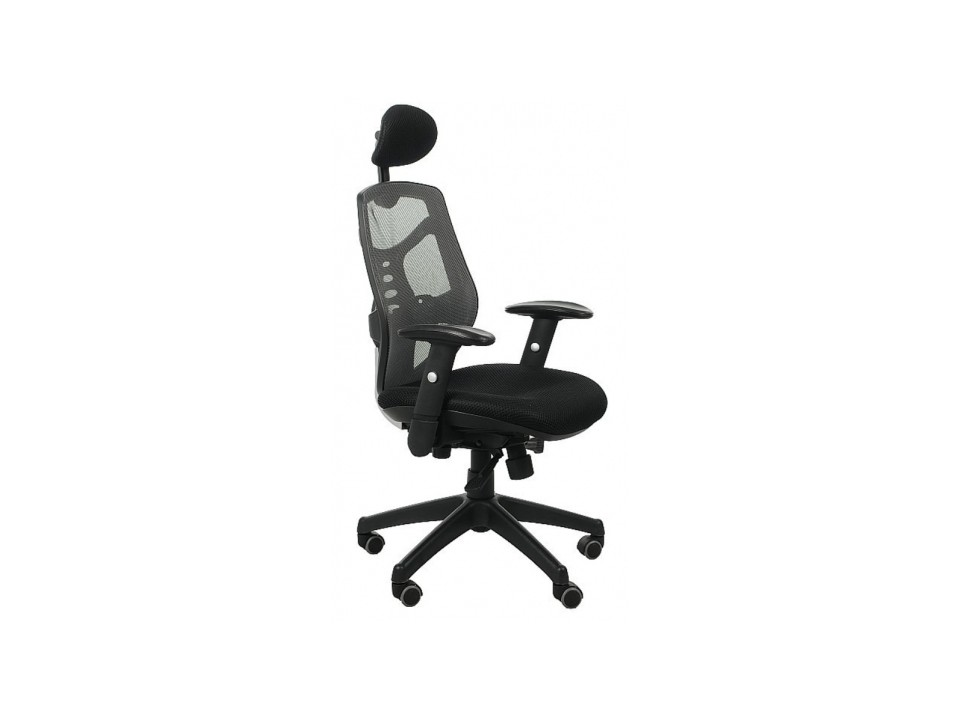 Fotel biurowy SPECTRUM HB NET szary - SitPlus
