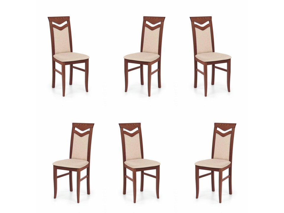 Sześć krzeseł tapicerowanych - 0787