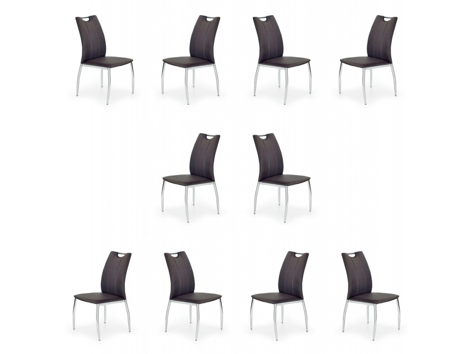 Dziesięć krzeseł brązowych - 4892