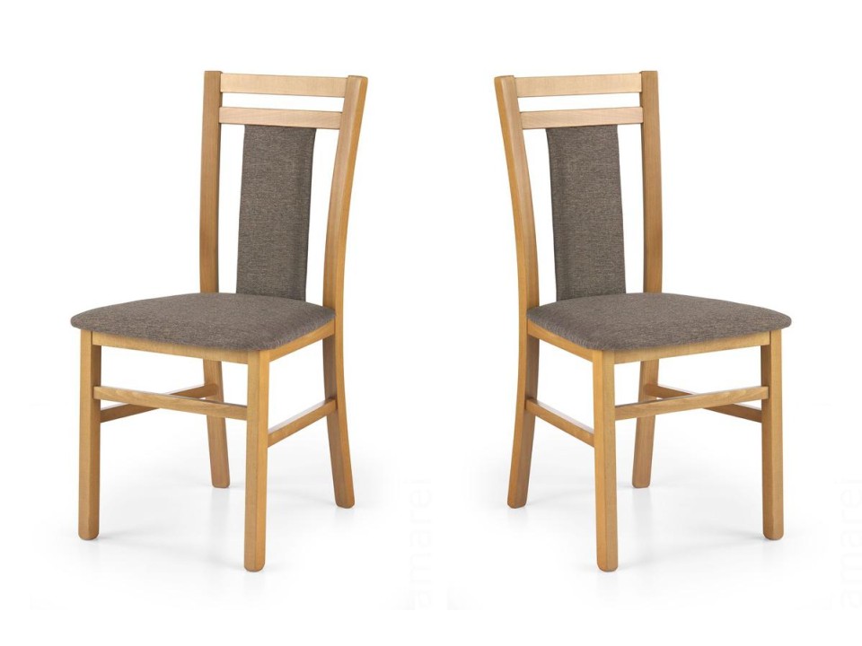 Dwa krzesła tapicerowane olcha  - 5073