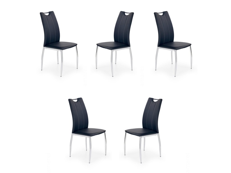 Pięć krzeseł czarnych - 4809