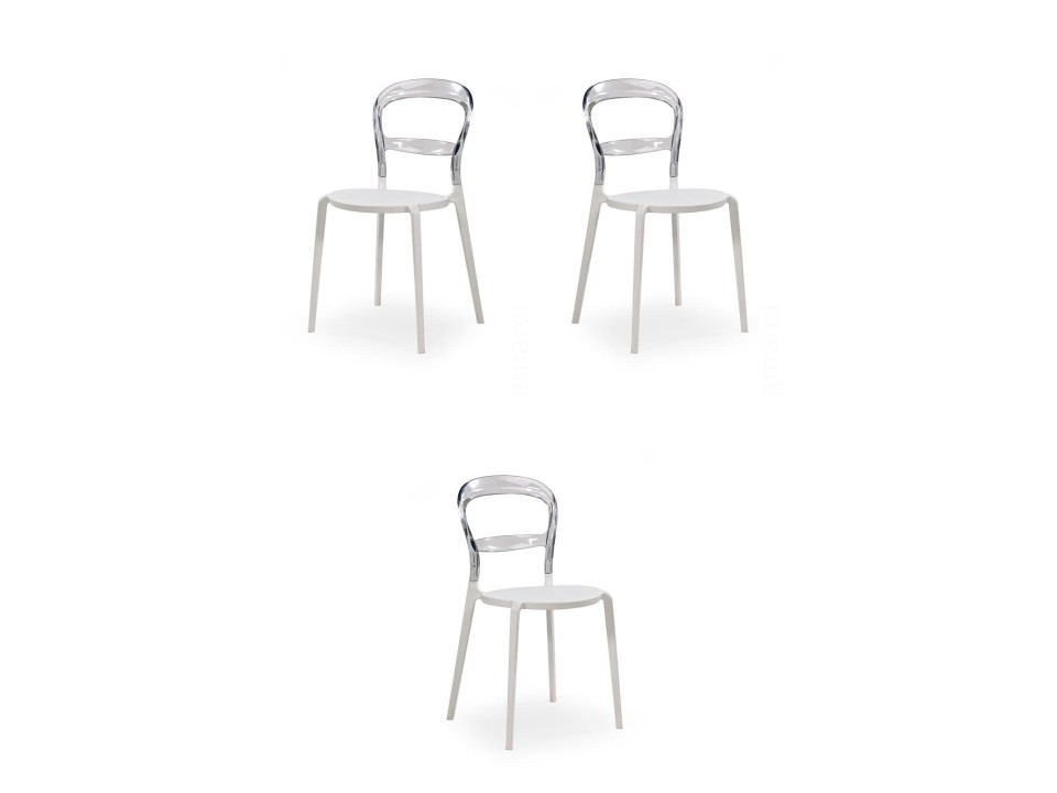 Trzy krzesła bezbarwne - 1732