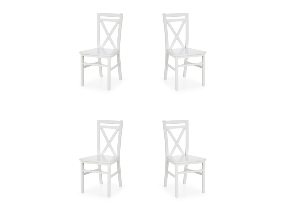 Cztery krzesła białe - 8074