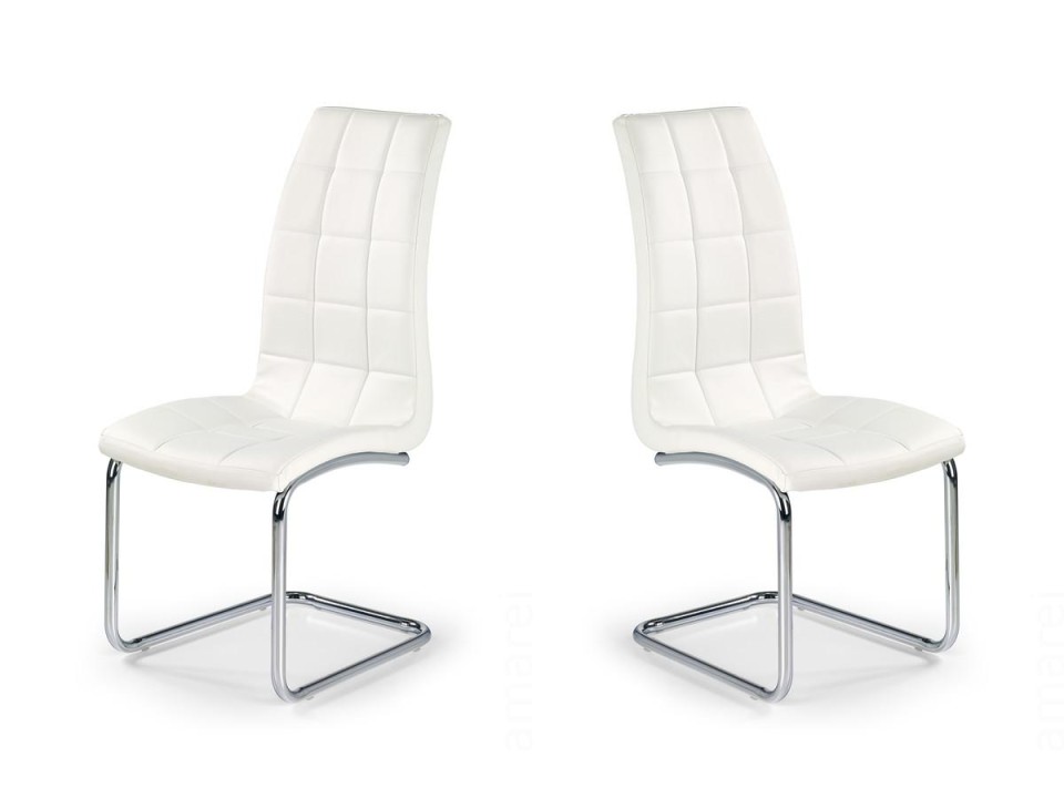 Dwa krzesła białe - 6545