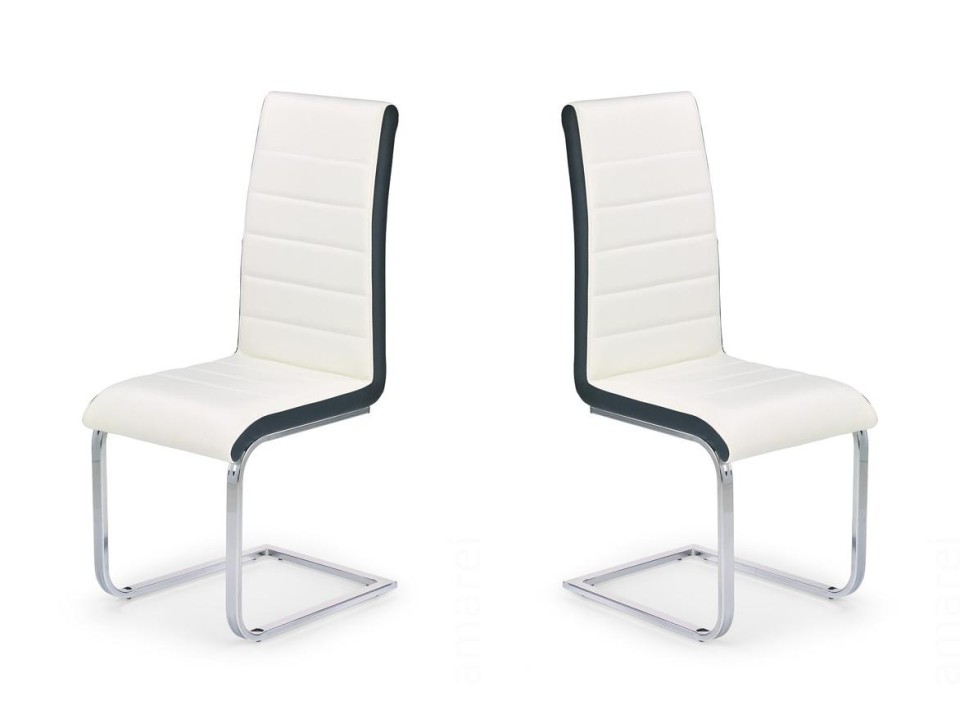Dwa krzesła biało-czarne - 4541