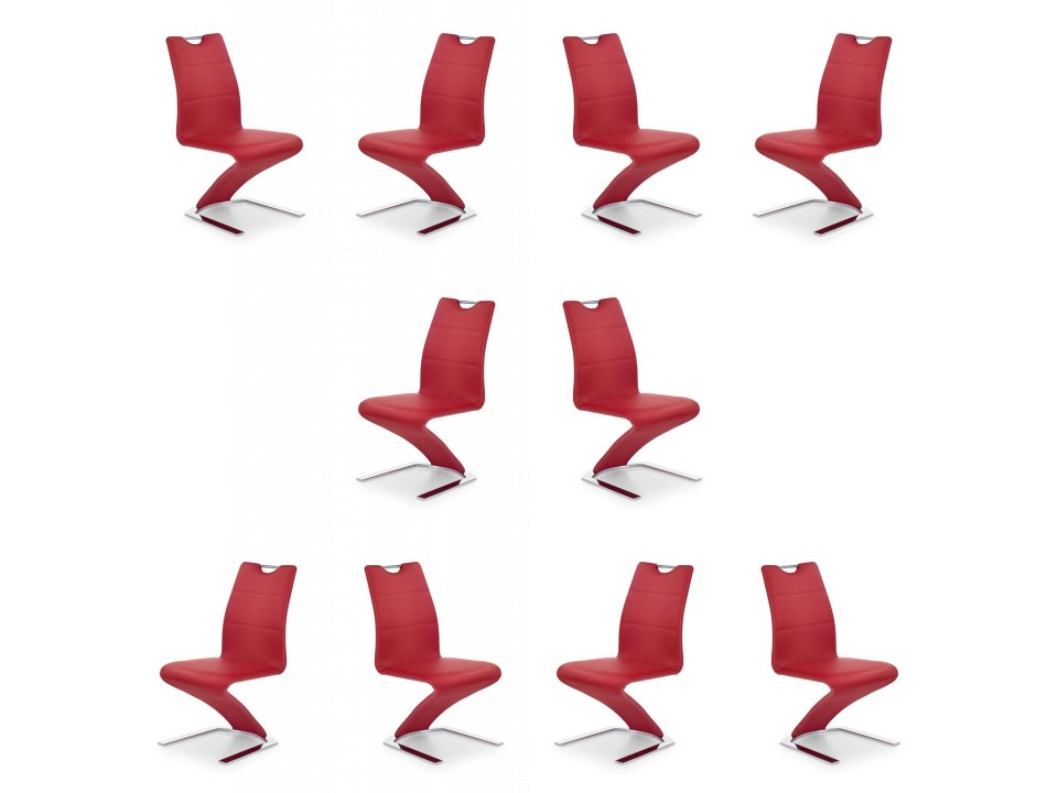 Dziesięć krzeseł czerwonych - 7381