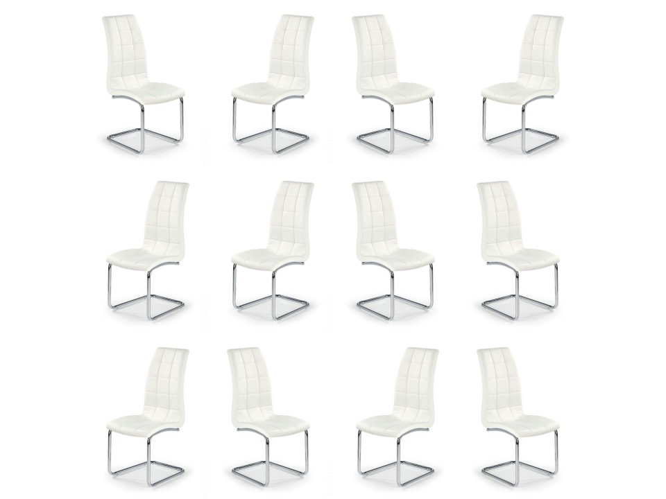 Dwanaście krzeseł białych - 6545