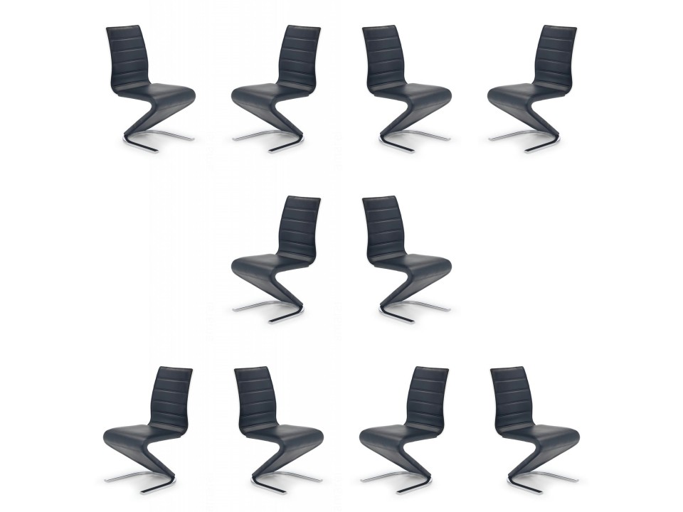Dziesięć krzeseł czarnych - 7466