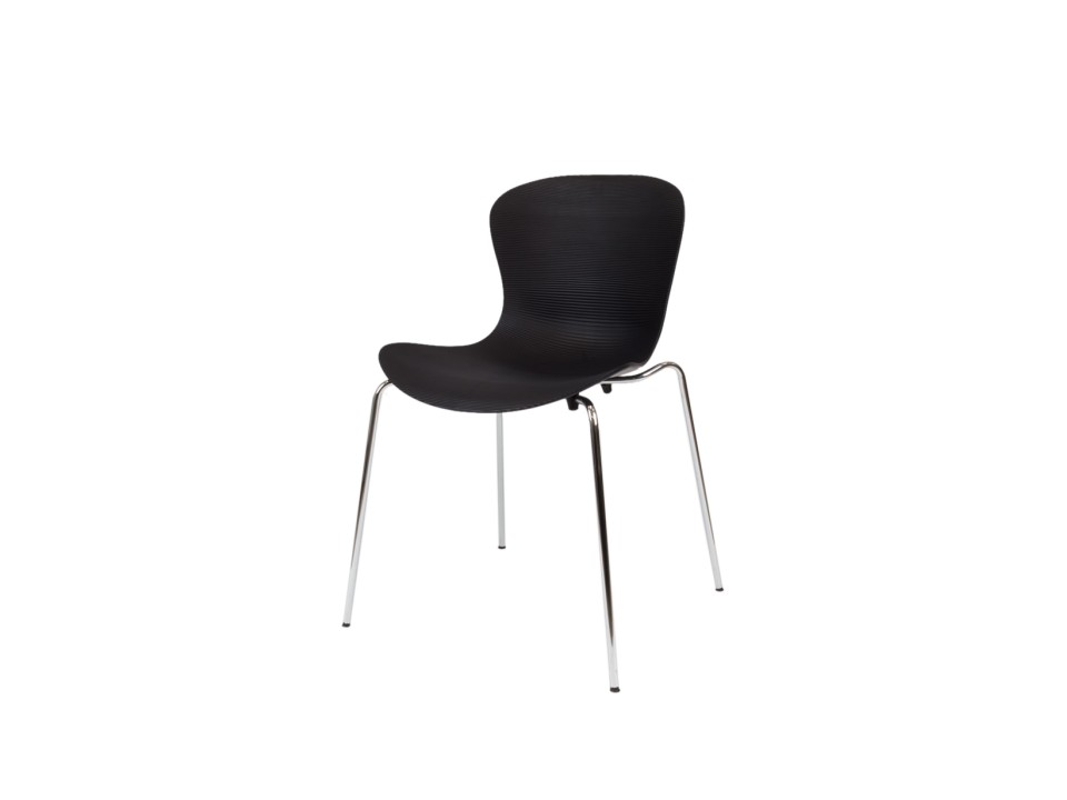 Sk Design Kr019 Czarne Krzesło Metalowy Stelaż