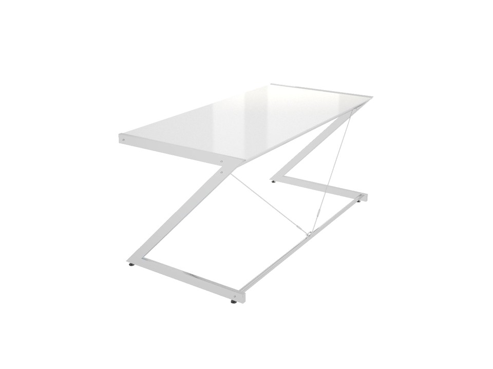 Biurko Z-Line - Chrom - Main Desk White - Unique