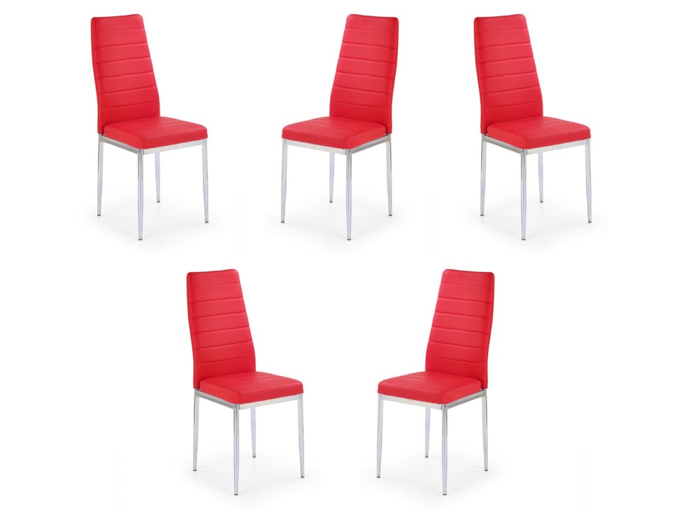 Pięć krzeseł czerwonych - 6919