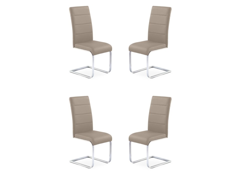 Cztery krzesła cappucino - 1098