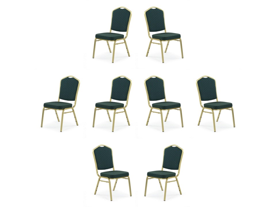 Osiem krzeseł zielonych - 5312