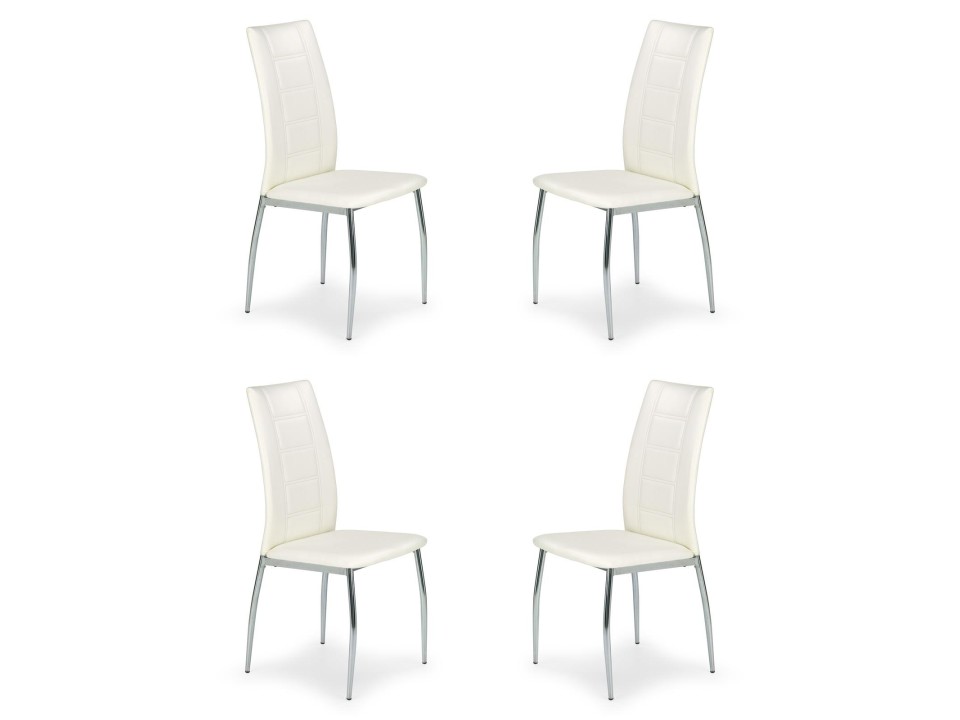 Cztery krzesła białe - 6576