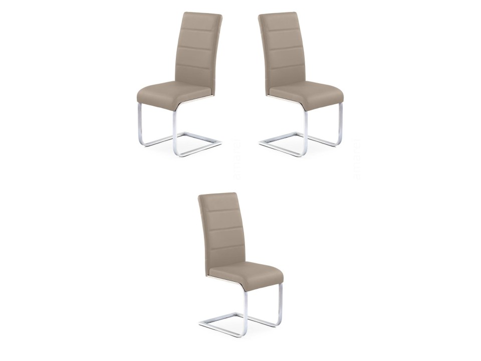 Trzy krzesła cappucino - 1098