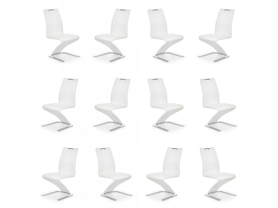 Dwanaście krzeseł białych - 4908