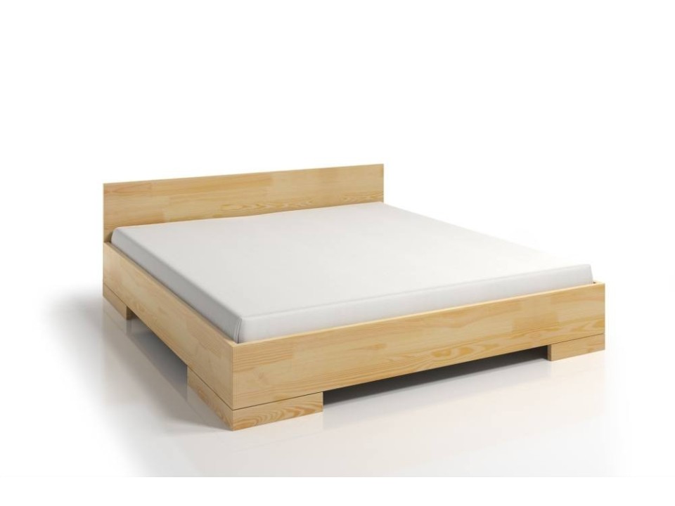 Łóżko drewniane sosnowe ze skrzynią na pościel Spectrum Maxi & Long ST - Skandica