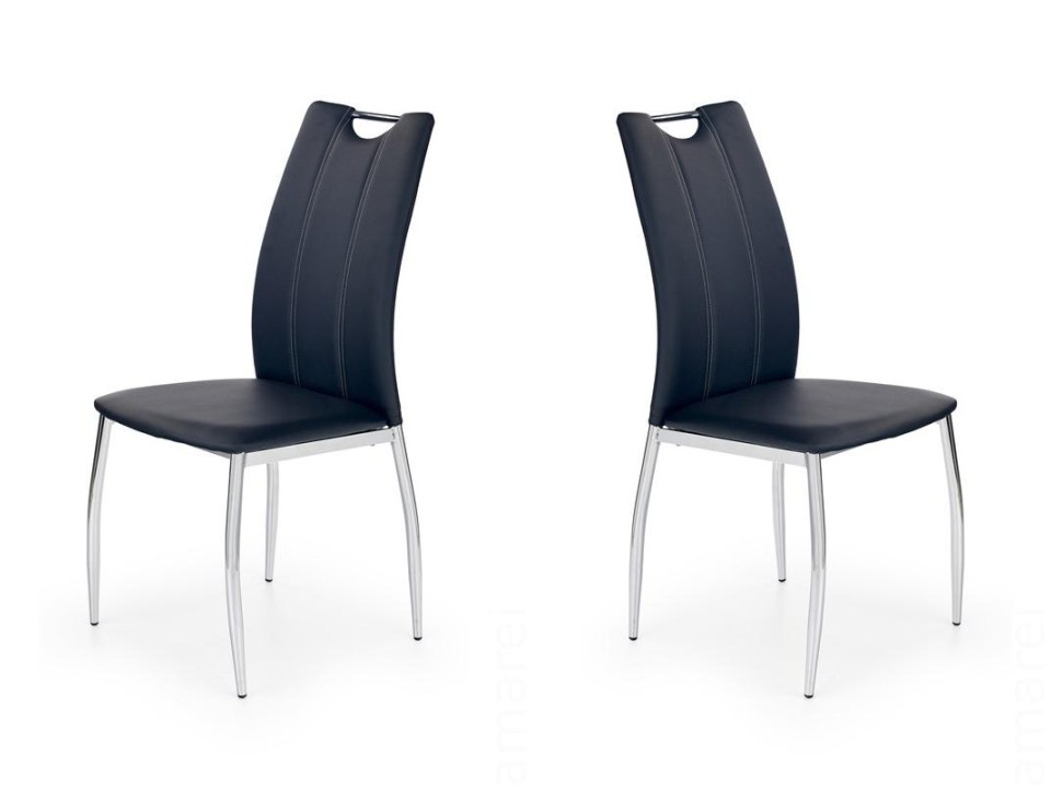 Dwa krzesła czarne - 4809