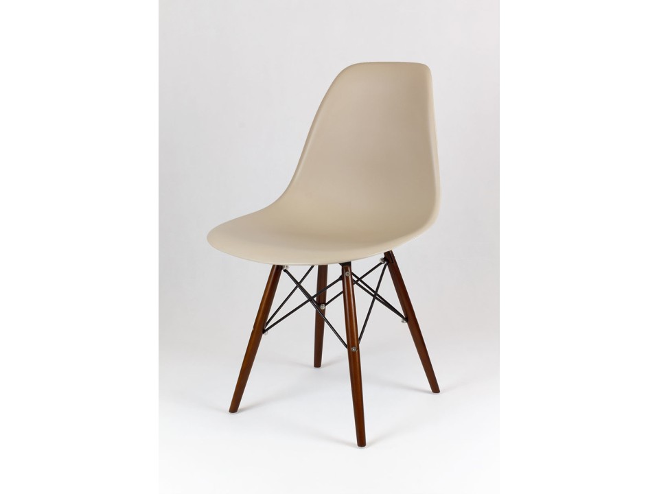 Sk Design Kr012 Beżowe Krzesło Wenge