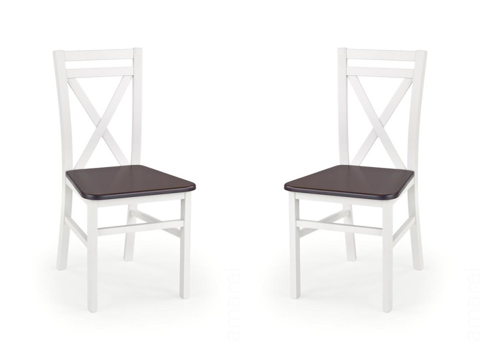 Dwa krzesła białe olcha - 1258