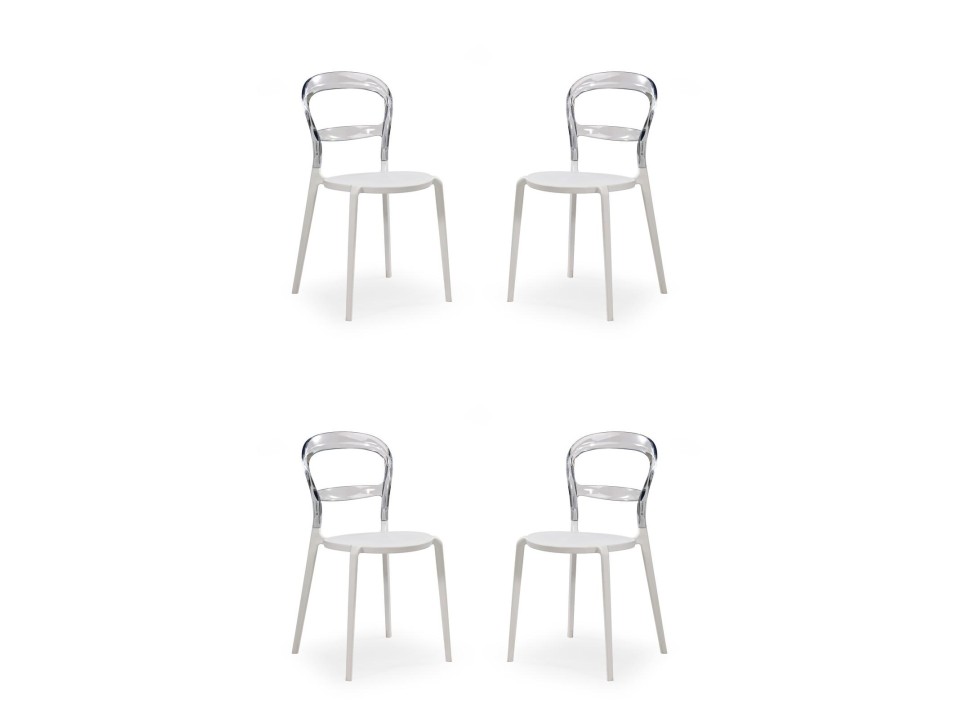 Cztery krzesła bezbarwne - 1732