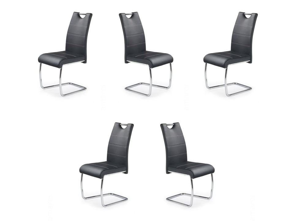 Pięć krzeseł czarnych - 0091