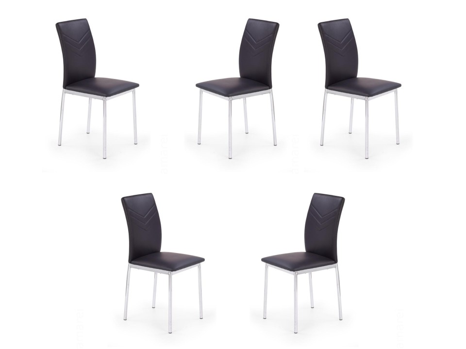 Pięć krzeseł czarnych - 6712