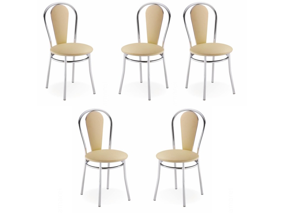Pięć krzeseł biurowych - 7729