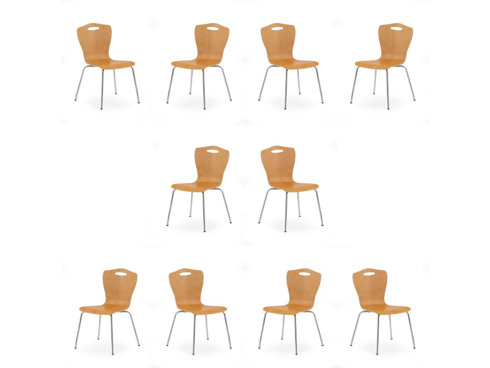 Dziesięć krzeseł olcha - 7594