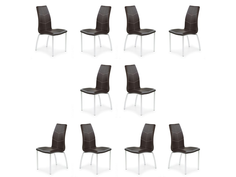 Dziesięć krzeseł brązowych - 6187