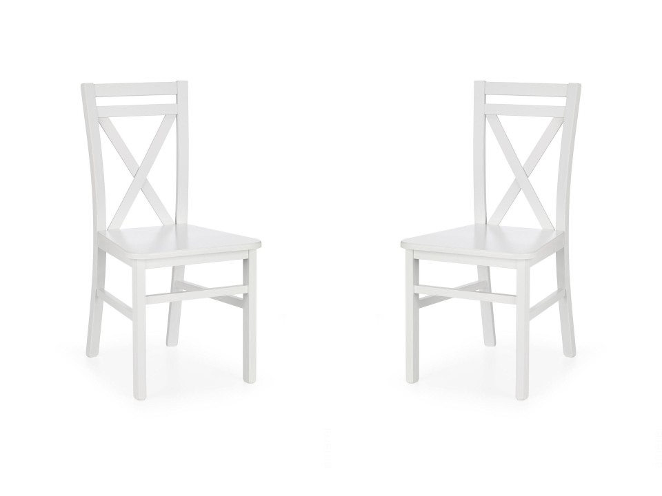 Dwa krzesła białe - 8074
