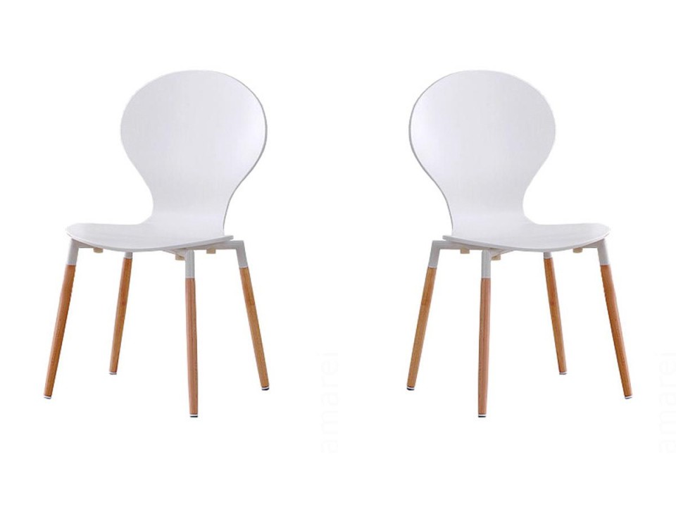 Dwa krzesła białe - 3123