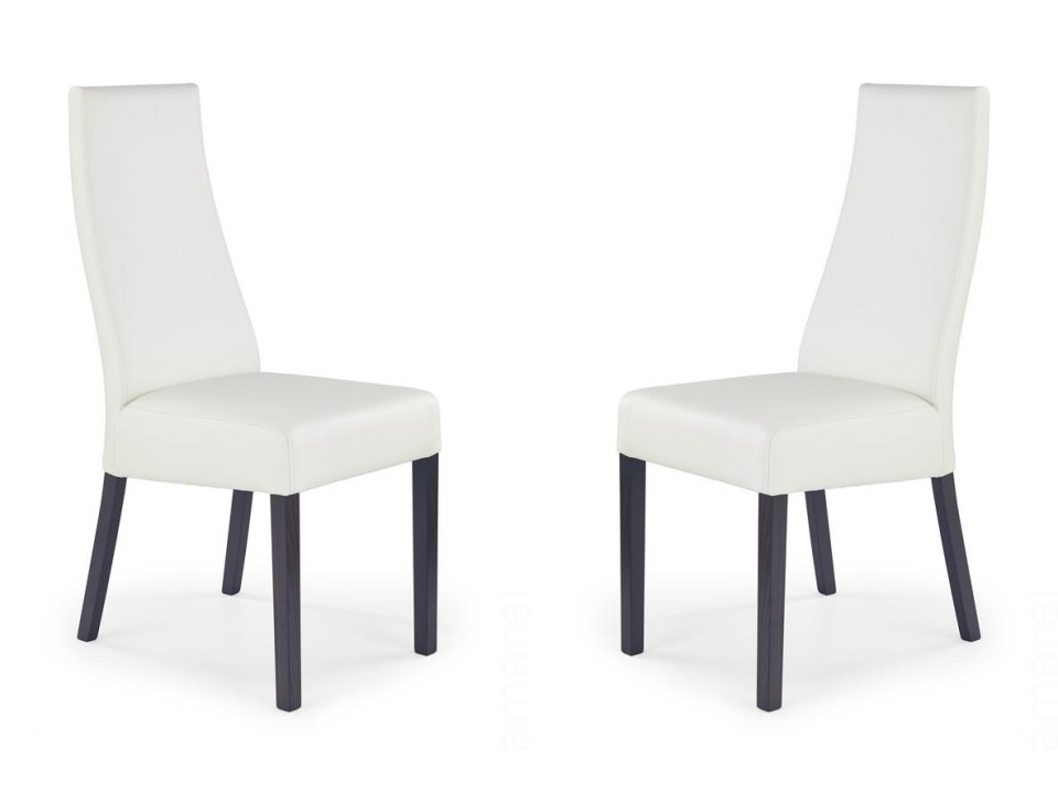 Dwa krzesła tapicerowane  wenge  - 0916