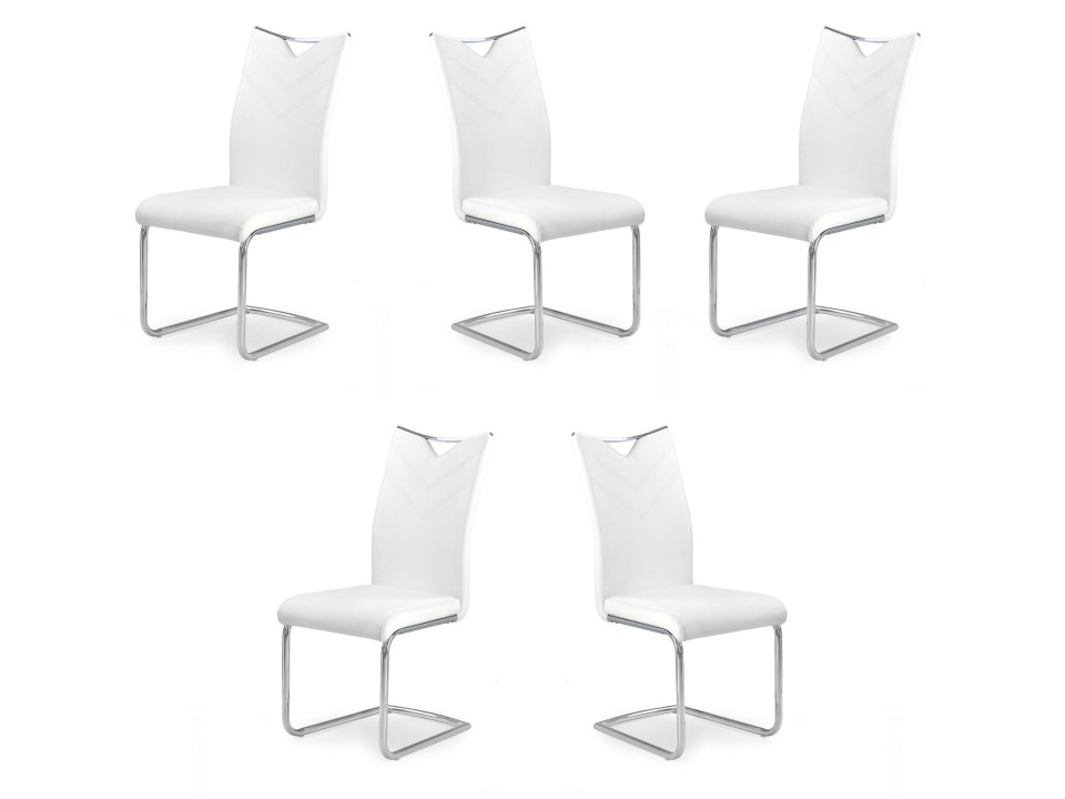 Pięć krzeseł białych - 1517