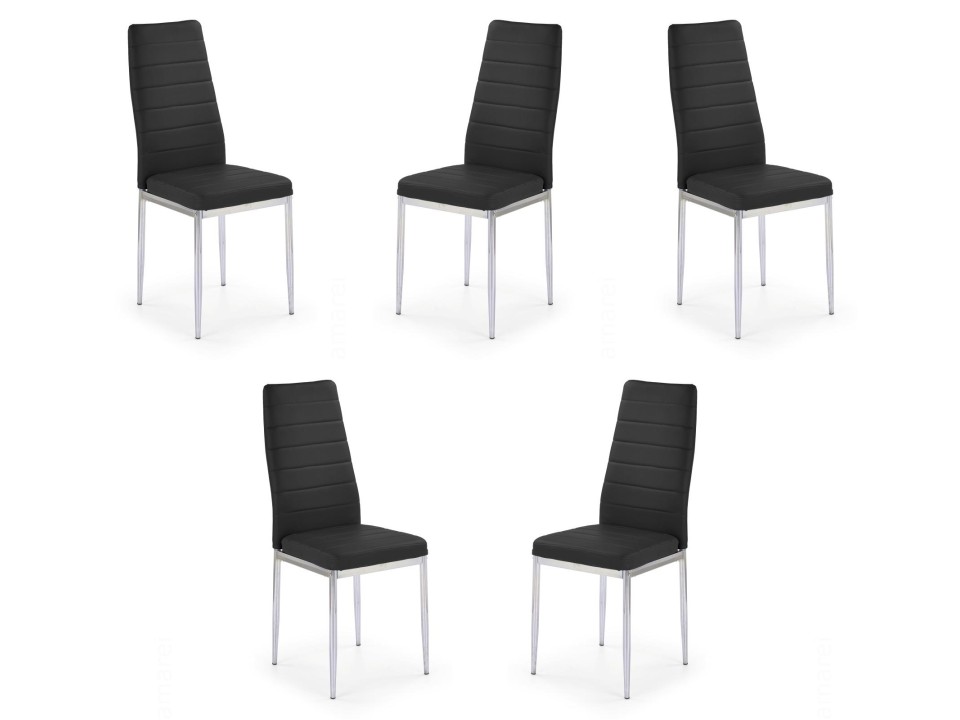 Pięć krzeseł czarnych - 6872