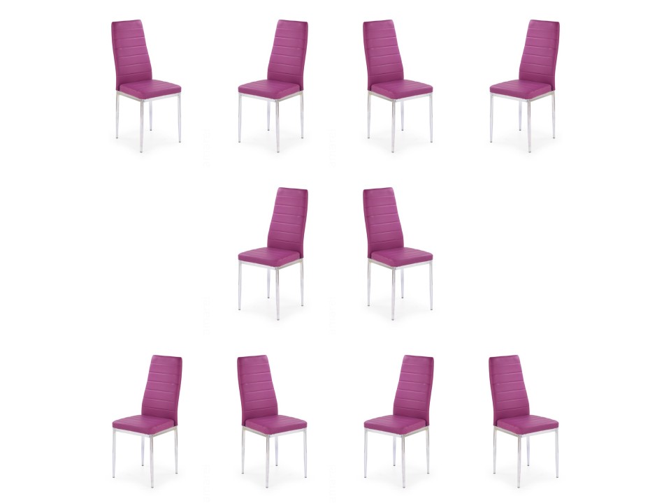 Dziesięć krzeseł fiolet - 6940