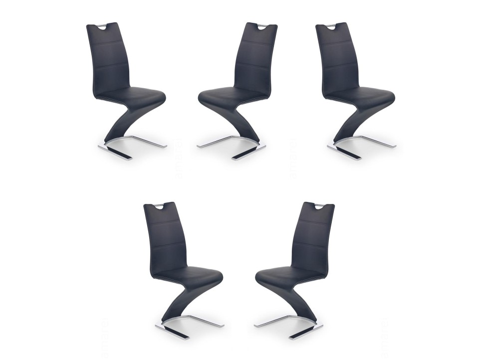 Pięć krzeseł czarnych - 4915