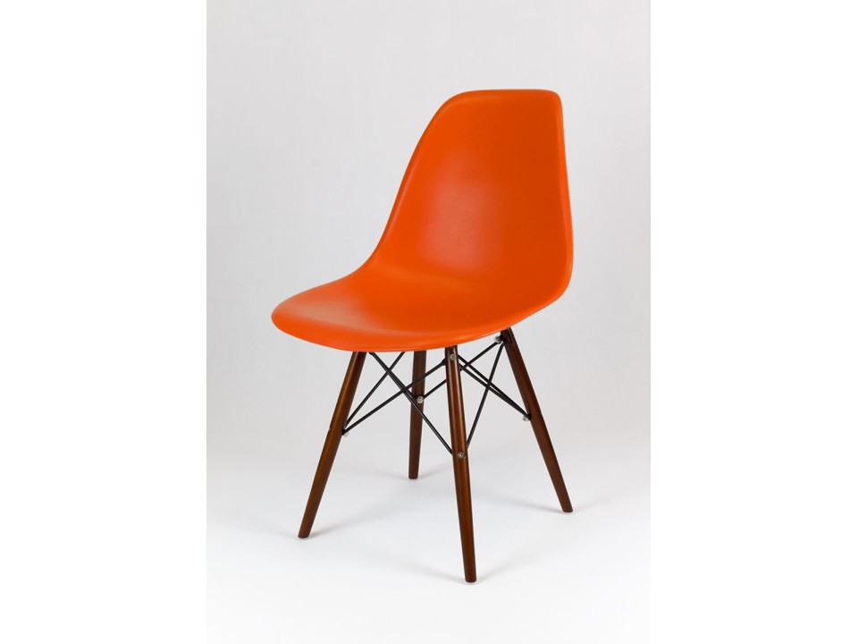 Sk Design Kr012 Pomarańczowe Krzesło Wenge