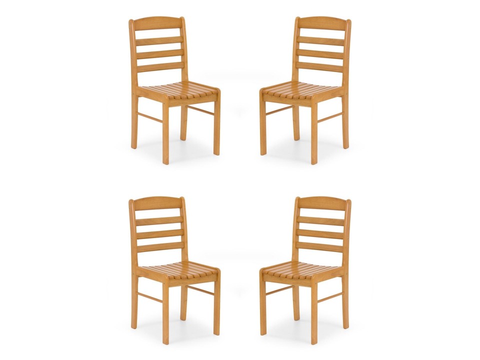 Cztery krzesła olcha złota - 6732