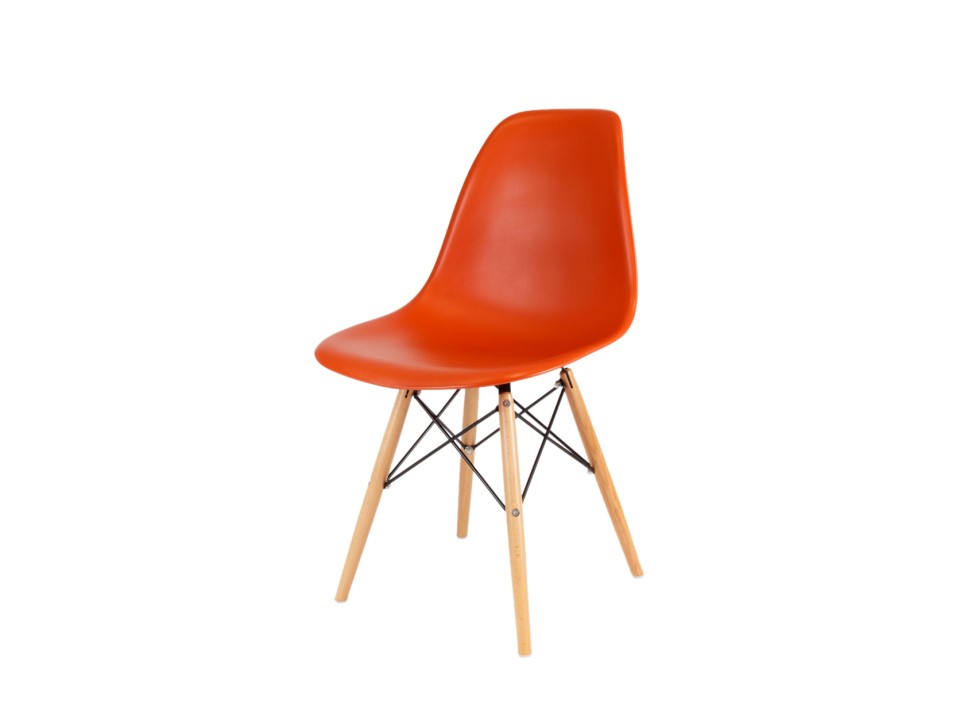 Sk Design Kr012 Pomarańczowe Krzesło Buk