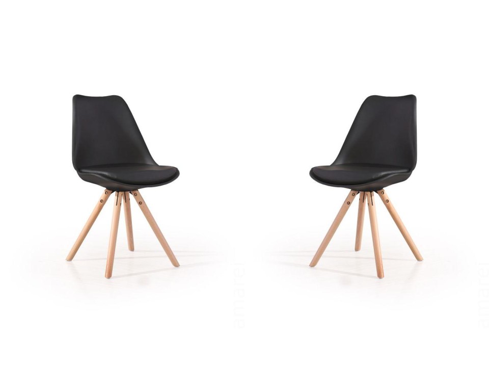 Dwa krzesła czarne - 8289
