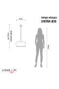 Żyrandol dla dziewczynki SINTRA fi - 30 cm  Lysne