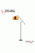 Lampa stojąca w stylu loft LIBERIA MIRROR  Lysne