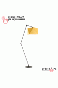 Lampa stojąca z regulacją kąta padania światła OSAKA  Lysne