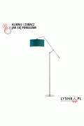 Lampa Podłogowa  stojąca z regulacją kąta padania światła LIBERIA VELUR  Lysne